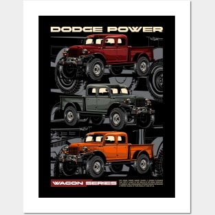 Vintage Power Wagon Truck Posters and Art